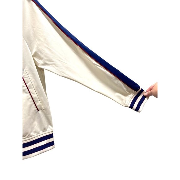 Footlocker Mens Zip Up Track Jacket Cream Size S Retro Streetwear Athleisure - Picture 8 of 12